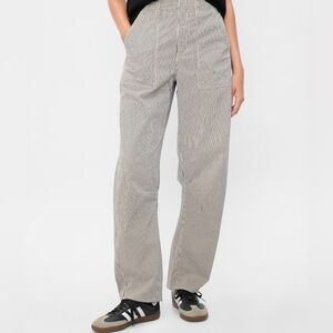 High Rise Barrel “khakis”- striped!